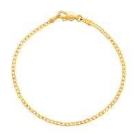 Fashion Zinc Alloy Bracelets, gold color plated, fashion jewelry & for woman, golden, 2mm Approx 17 cm 