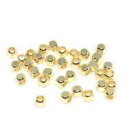 Brass Jewelry Beads, Square, plated 