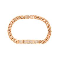 Fashion Zinc Alloy Bracelets, gold color plated, fashion jewelry & for woman & with rhinestone, golden, 7mm Approx 19 cm 