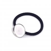 Ponytail Holder, 304 Stainless Steel, with Rubber Band, DIY 