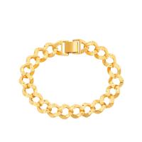 Fashion Zinc Alloy Bracelets, gold color plated, fashion jewelry & for woman & hollow, golden, 10mm Approx 19 cm 