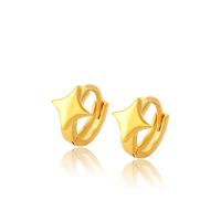 Zinc Alloy Huggie Hoop Earring, Rhombus, gold color plated, fashion jewelry & for woman, golden 