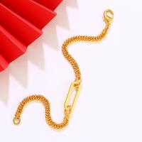 Fashion Zinc Alloy Bracelets, gold color plated, fashion jewelry & for woman, golden, 8mm Approx 19 cm 