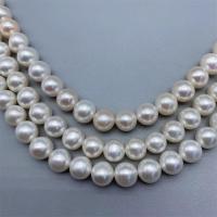 Round Cultured Freshwater Pearl Beads, DIY, white, 8-10mm Approx 15 Inch 