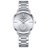 Women Wrist Watch, Zinc Alloy, with Glass & 304 Stainless Steel, Japanese movement, Life water resistant & for woman & with rhinestone Approx 8.03 Inch 
