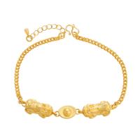 Fashion Zinc Alloy Bracelets, with 3cm extender chain, Fabulous Wild Beast, gold color plated, fashion jewelry & for woman, golden, 8mm cm 