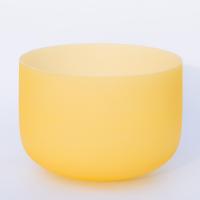 Cuarzo natural Tazón de canto, diverso tamaño para la opción, amarillo, Vendido por UD
