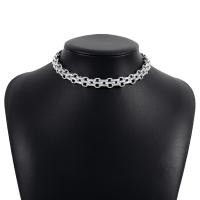 Eisen Fertigprodukte Halskette, plattiert, Modeschmuck & für Frau, keine, Länge:13.77-17.71 ZollInch, verkauft von PC