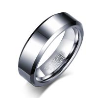 Палец кольцо стали вольфрама, Вольфрама сталь, ювелирные изделия моды & разный размер для выбора & Мужский, Много цветов для выбора, 6mm, продается PC