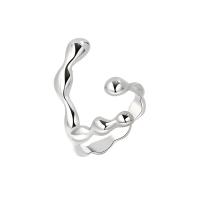 Brass Finger Ring, platinum color plated, Adjustable & fashion jewelry & Unisex, platinum color, 27mm, US Ring .5 