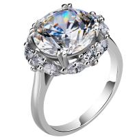 Латунное кольцо с стразами, Латунь, Овальная форма, покрытый платиной, разный размер для выбора & Женский & со стразами, размер:6-8, продается PC