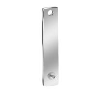 Stainless Steel Pendant Setting, 304 Stainless Steel, Rectangle, DIY, original color 