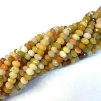 Natural Yellow Agate Beads, polished, DIY & faceted, yellow Approx 38-40 cm 