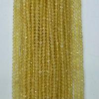 Natural Citrine Beads, Round, polished & faceted, yellow Approx 14.96 Inch 