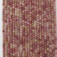 Rhodonite Beads, Rhodochrosite, Round, polished & faceted, pink Approx 14.96 Inch 