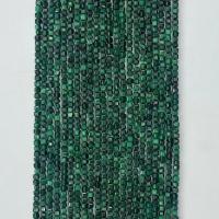 Natürliche Malachit Perlen, Quadrat, poliert, verschiedene Größen vorhanden & facettierte, grün, Länge:ca. 14.96 ZollInch, verkauft von Strang