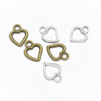 Zinc Alloy Heart Pendants, plated, DIY & hollow Approx 3mm 