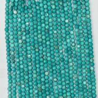 Natural Turquoise Beads, Flat Round & faceted, green Approx 14.96 Inch 