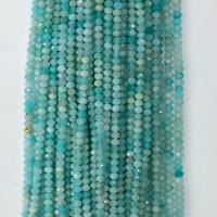Perles amazonite, Rond, naturel, normes différentes pour le choix & facettes, bleu turquoise Environ 14.96 pouce, Vendu par brin