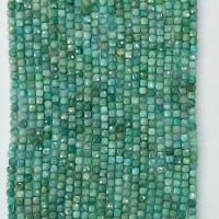 Amazonit Perlen, Quadrat, natürlich, verschiedene Größen vorhanden & facettierte, Türkisblau, Länge:ca. 14.96 ZollInch, verkauft von Strang