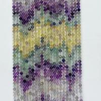 Fluorite Beads, Colorful Fluorite, Square, natural & faceted, multi-colored Approx 14.96 Inch 