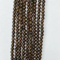 Perles Pierre bronzite, Pierre de Bronzite, Rond, naturel, normes différentes pour le choix, brun Environ 14.96 pouce, Vendu par brin