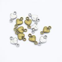 Zinc Alloy Heart Pendants, plated, DIY Approx 1.5mm 