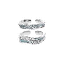 Brass Finger Ring, platinum color plated, adjustable & for woman & epoxy gel US Ring 