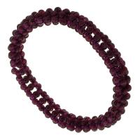 Natural Garnet Bracelet, polished, Unisex, purple Approx 6 Inch 