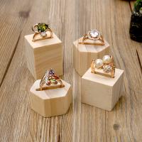bois affichage d'anneau, 2 pièces & styles différents pour le choix, kaki, 3*3*3cm,3*3*4cm, Vendu par fixé