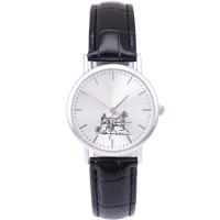 Unisex Wrist Watch, PU Leather, with Glass & 304 Stainless Steel & Zinc Alloy, Chinese movement, waterproofless 