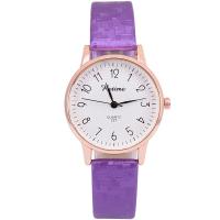 Women Wrist Watch, PU Leather, with Glass & 304 Stainless Steel & Zinc Alloy, Chinese movement, rose gold color plated, waterproofless & for woman 