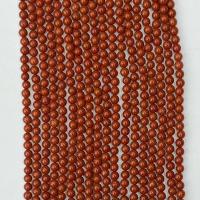 Rote Jaspis Perle, Roter Jaspis, rund, natürlich, verschiedene Größen vorhanden, rot, Länge:ca. 14.96 ZollInch, verkauft von Strang