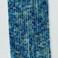 Natürliche blaue Achat Perlen, Blauer Achat, rund, verschiedene Größen vorhanden & facettierte, säurenblau, Länge:ca. 14.96 ZollInch, verkauft von Strang