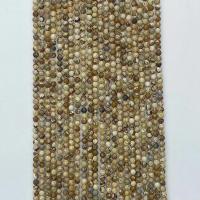 Landschafts-Jaspis Perlen, Bild Jaspis, rund, natürlich, verschiedene Größen vorhanden & facettierte, kakifarben, Länge:ca. 14.96 ZollInch, verkauft von Strang