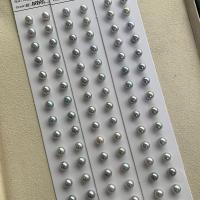 Goutte de perles de culture de Akoya, perles Akoya cultivées, DIY & semi-foré, 6.5-7mm, Vendu par paire