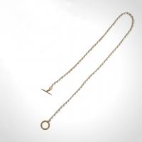 Freshwater Pearl Brass Necklace, with Brass, fashion jewelry & for woman, white, 3.5-4mm Approx 41.5 cm 