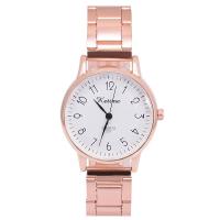 Women Wrist Watch, 304 Stainless Steel, with Glass & Zinc Alloy, Chinese movement, plated, waterproofless & for woman, rose gold color 