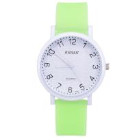 Women Wrist Watch, Silicone, with Glass & 304 Stainless Steel & Zinc Alloy, Chinese movement, plated, waterproofless & for woman 