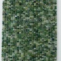 Perles en pierre d'agate mousse naturelle, Rond, normes différentes pour le choix, vert Environ 14.96 pouce, Vendu par brin