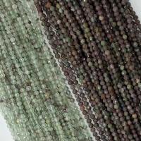 Phantom Quartz Beads, Green Phantom Quartz, Round, natural & faceted Approx 14.96 Inch 