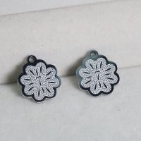 Stainless Steel Flower Pendant, 304 Stainless Steel, polished, DIY, original color 