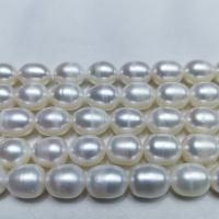 Perlas Arroz Freshwater, Perlas cultivadas de agua dulce, Bricolaje, Blanco, 10-11mm, longitud:aproximado 39 cm, Vendido por Sarta