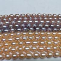 Perlas Arroz Freshwater, Perlas cultivadas de agua dulce, Bricolaje, más colores para la opción, 7-8mm, longitud:aproximado 39 cm, Vendido por Sarta