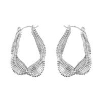 Zinc Alloy Leverback Earring, plated, fashion jewelry & for woman & hollow 