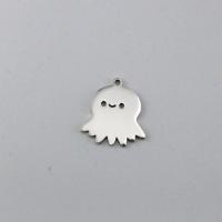 Stainless Steel Pendants, 304 Stainless Steel, Ghost, polished, DIY, original color 