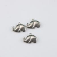 Stainless Steel Animal Pendants, 304 Stainless Steel, Elephant, polished, DIY, original color 