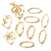 Zinc Alloy Ring Set, plated, 10 pieces & fashion jewelry & for woman 