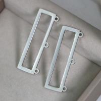 Stainless Steel Pendants, 304 Stainless Steel, Rectangle, polished, DIY &  & hollow, original color, nickel, lead & cadmium free 