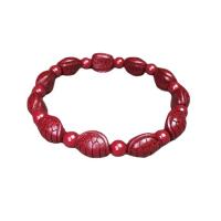 Mode Bracelet à cinabre, unisexe, rouge vermeil Environ 7.87 pouce, Vendu par PC